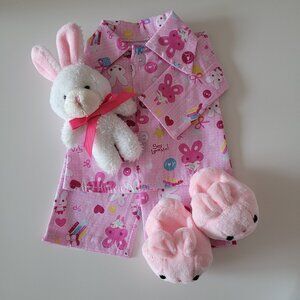 Cute New Cottontail Bunny Sleep Set For Your 18 Inch Doll